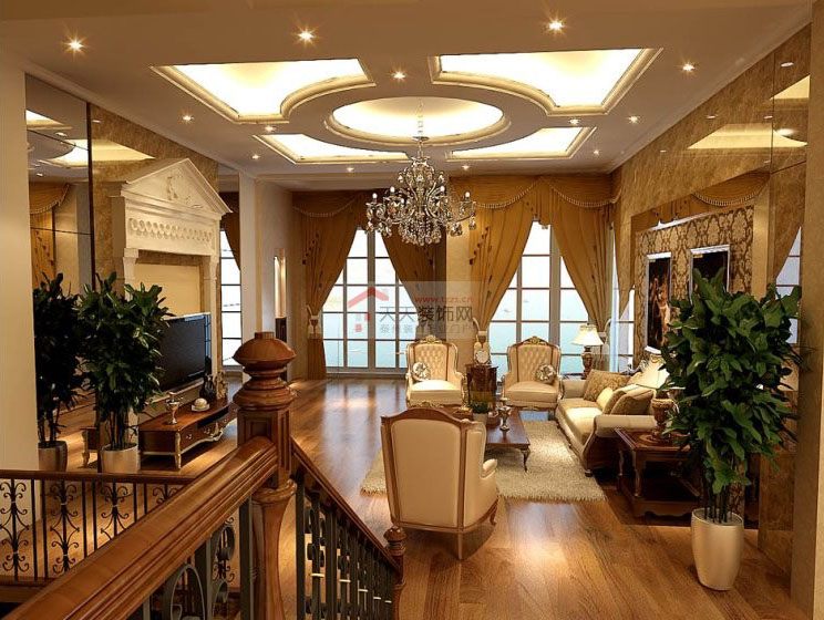 咖啡色的欧风别墅